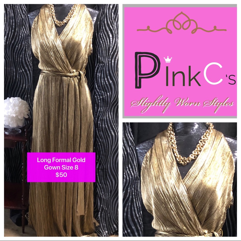 Gold Formal Long Dress